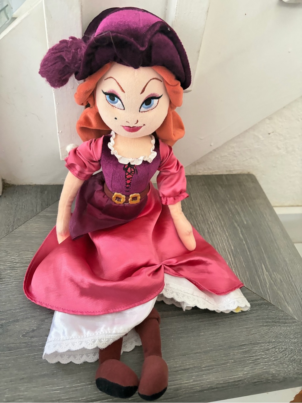 Disney Parks Pirates of the Caribbean 18"  Redd Redhead Soft Plush Doll Lady Red